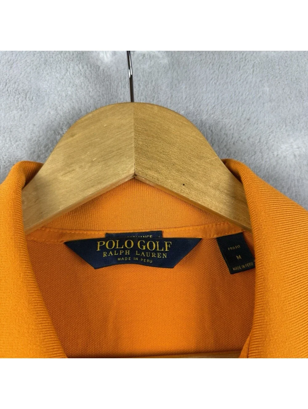 Polo Golf Ralph Lauren Men’s Orange Performance Polo Shirt Size M Pima Cotton